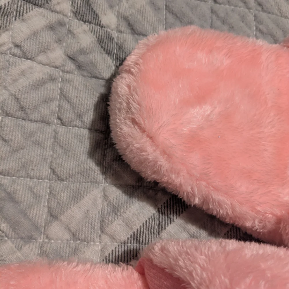 Plush Pink Flamingo Slippers